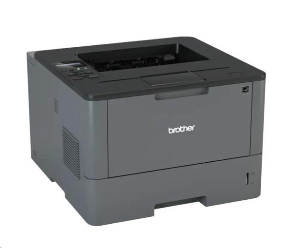 Čiernobiela laserová tlačiareň BROTHER HL-L5000D - A4,  40 str./ min,  1200x1200,  128 MB,  PCL6,  USB 2.0,  DUPLEX2