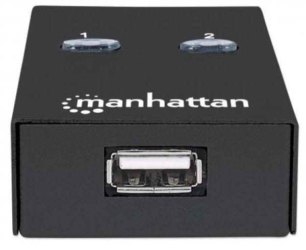 MANHATTAN USB 2.0 přepínač 2:1 (switch,  1 zařízení pro 2 PC)4