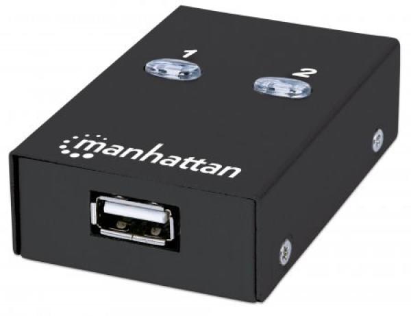 MANHATTAN USB 2.0 přepínač 2:1 (switch,  1 zařízení pro 2 PC)5