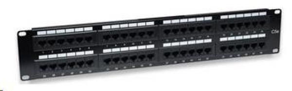 Intellinet Patch panel 48 portov Cat5e,  UTP,  2U ,  čierny