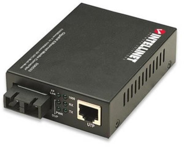 Intellinet Gigabit Ethernet prevodník,  1000Base-T na 1000Base-SX (SC),  viacrežimový,  220 m