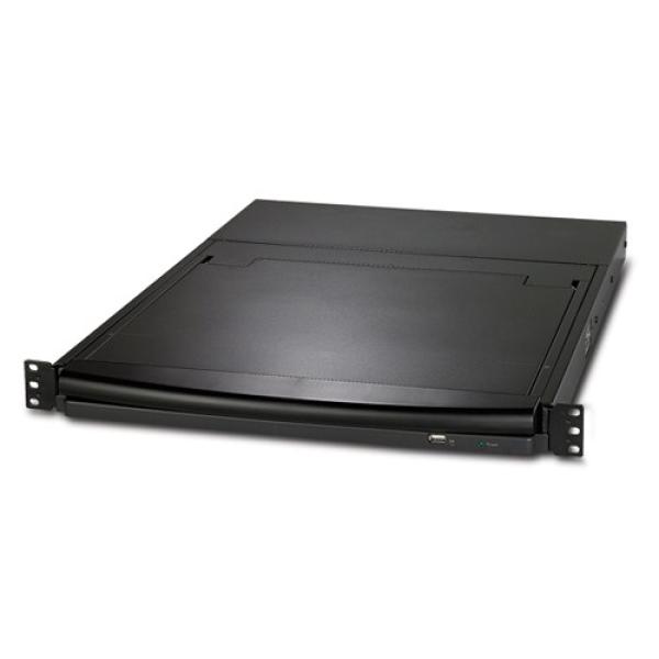 17" racková LCD konzola APC s integrovaným 8-portovým analógovým prepínačom KVM3