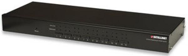 Intellinet 16-portový KVM prepínač do racku, USB + PS/2, vrátane 16 ks 1,8 m káblov