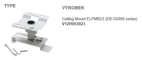 EPSON Ceiling Mount ELPMB23 pro EB-19xx, 17xx, 8x, 8xx, EB-Sx, EB-Xx, EB-Wx Ceiling Kit  - stropní držák projektoru