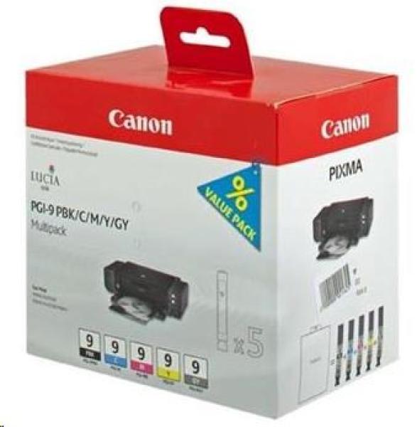 Canon BJ CARTRIDGE PGI-9 PBK/ C/ M/ Y/ GY Multi Pack