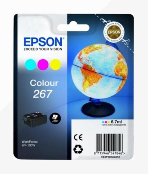 Atramentová tyčinka EPSON Singlepack "Globus" Colour 267 ink cartridge-pro WF-100 (6, 7 ml)