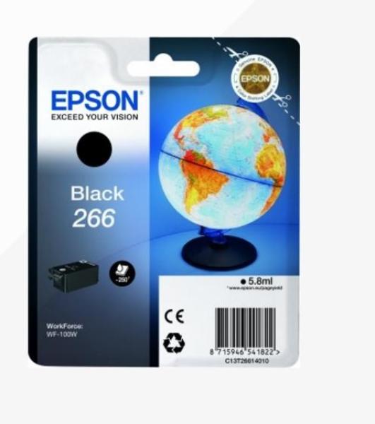 EPSON atrament čierny Singlepack "Globus" Black 266 atramentová kazeta 5, 8 ml