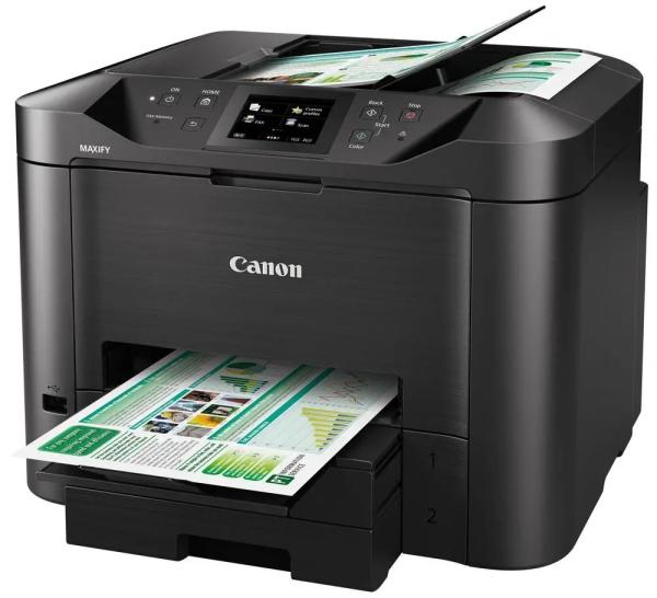 Canon MAXIFY MB5450 - farebný,  MF (tlač,  kopírka,  skenovanie,  fax,  cloud),  obojstranný tlač,  ADF,  USB,  Wi-Fi3