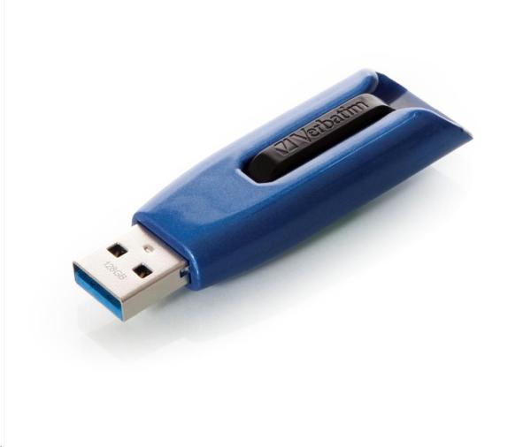 VERBATIM Flash disk 128 GB V3 MAX,  USB 3.0,  modrá