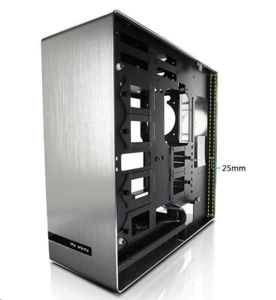 IN WIN case 909,  Full Tower,  bez zdroja,  strieborná,  USB 3.13