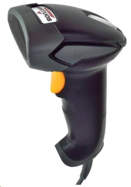Virtuos CCD čítačka HT-310A s veľkým dosahom, USB (klávesnica/RS232), stojan , čierna1