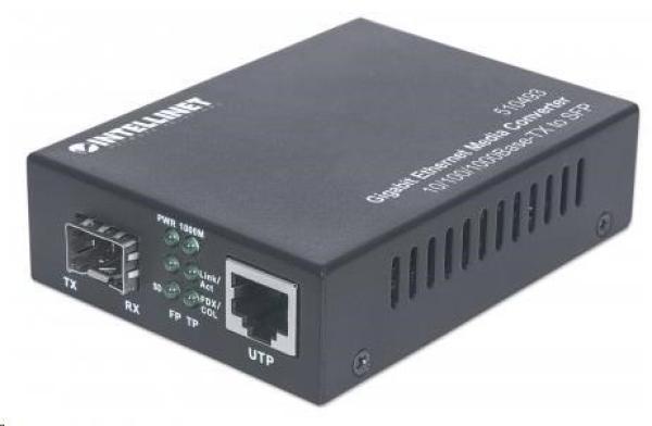 Intellinet Gigabit Ethernet RJ45 na SFP konvertor,  10/ 100/ 1000Base-TX na SFP slot