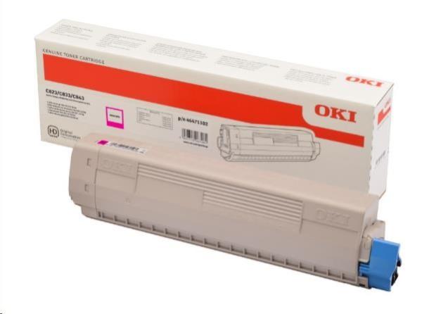 OKI purpurový toner pre C823/ C833/ C843 (7 500 strán)
