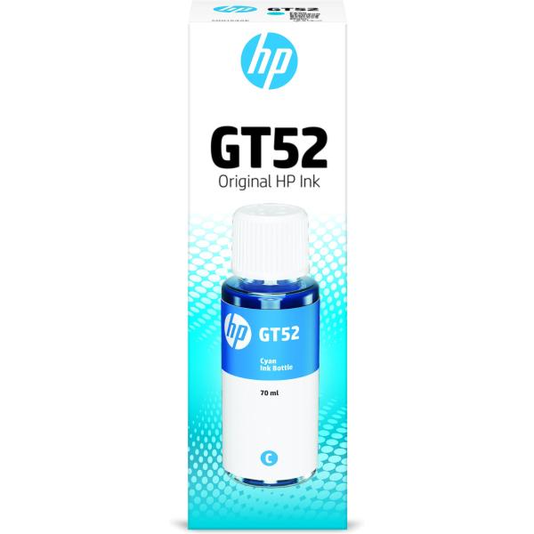 HP GT52 Cyan Original Ink Bottle (8, 000 pages)