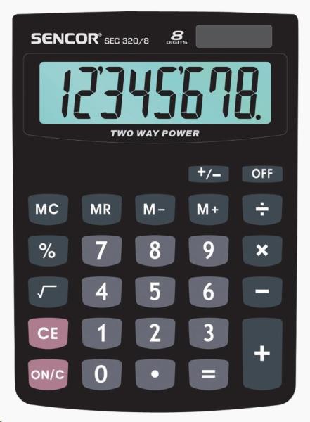 Sencor kalkulačka  SEC 320/8