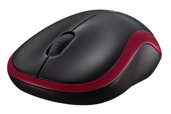 Akcia myš Logitech Wireless Mouse M185 nano červená