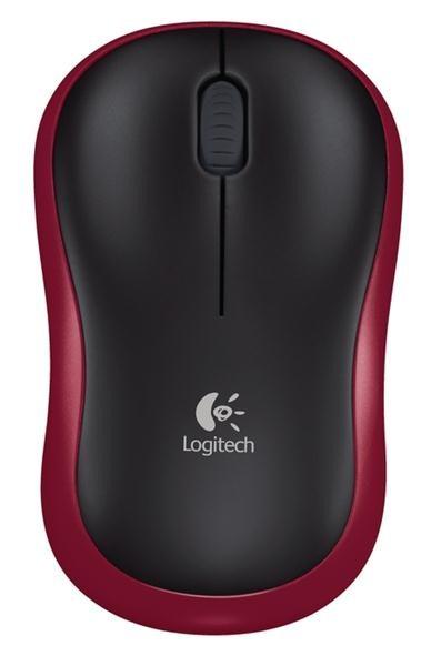 Bezdrôtová myš Logitech M185, červená2