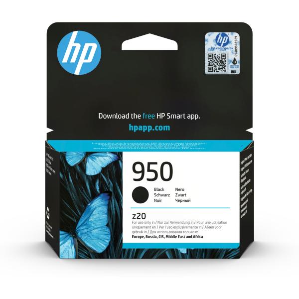 HP 950 Black Ink Cart,  24 ml,  CN049AE (1, 000 pages)