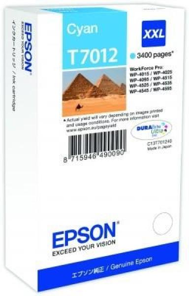 EPSON Atramentová tyčinka WorkForce-4000/ 4500 - azurová XXL - 3400str. (34, 2 ml)