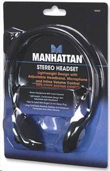 MANHATTAN Sluchátka s mikrofonem Stereo Headset1