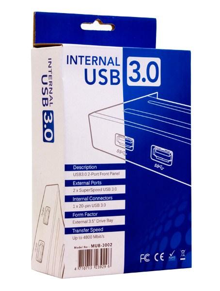 CHIEFTEC MUB-3002 USB 3.0 Front Panel,  2 x USB 3.03