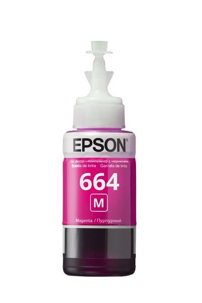 Atramentová tyčinka EPSON T6643 Purpurový atrament 70 ml pre L100/ L200/ L550/ L1300/ L355/ 365