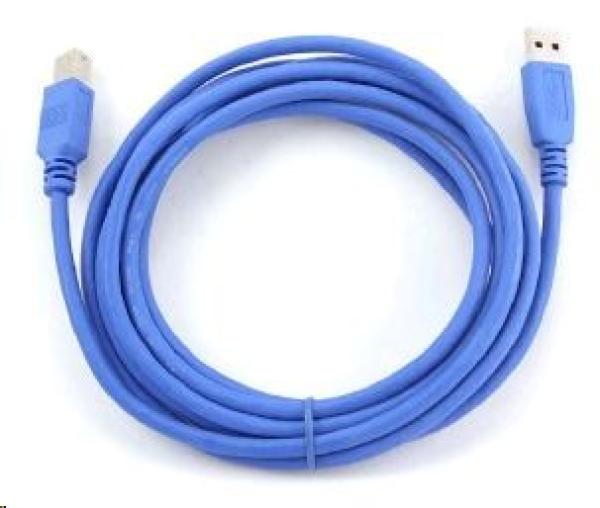 Kábel USB GEMBIRD 3.0 Kábel A-B 3 m (modrý)1