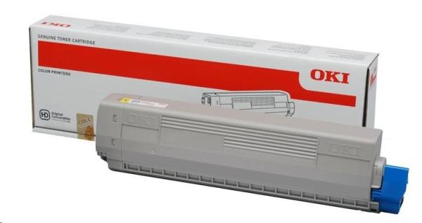 Žltý toner OKI pre C822 (7 300 strán)