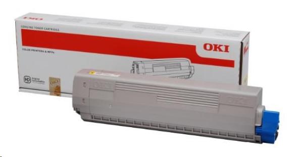 Žltý toner OKI pre C831/ 841 (10 000 strán)