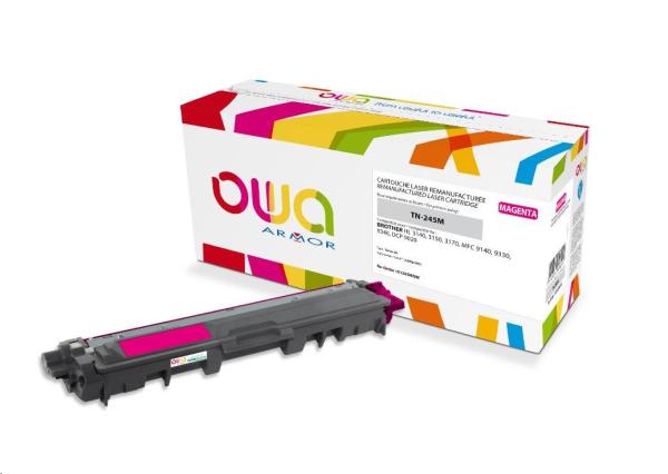 OWA Armor toner pre BROTHER HL 3140,  3150,  3170,  MFC 9130 9330, 9340, 2200 strán, TN245M,  červená/ purpurová (TN-245M/ TN-24