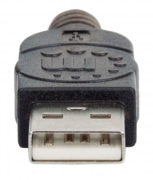 MANHATTAN USB kábel 2.0 A-A,  Aktívne predĺženie 5 m,  Daisy-Chainable,  Blister3
