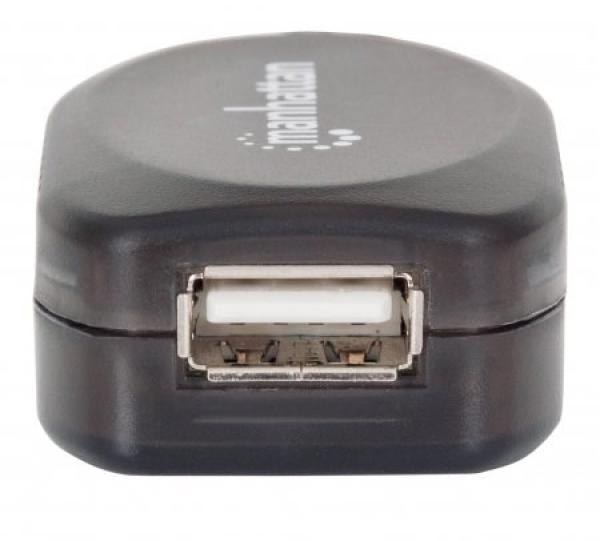 MANHATTAN USB kábel 2.0 A-A,  Aktívne predĺženie 5 m,  Daisy-Chainable,  Blister4