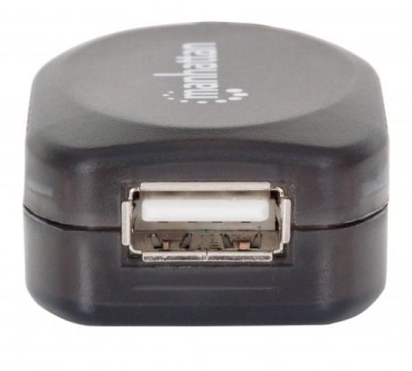 MANHATTAN USB kábel 2.0 A-A,  Aktívne predĺženie 5 m,  Daisy-Chainable,  Blister2