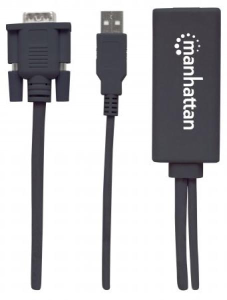 Prevodník MANHATTAN VGA na USB a HDMI3
