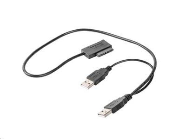 Externý adaptér GEMBIRD USB na SSD Slim SATA,  DVD