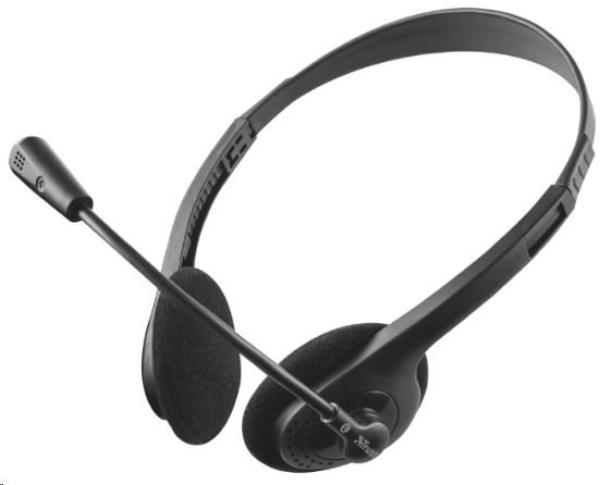 TRUST sluchátka s mikrofonem Primo Chat Headset,  pro PC/ laptop