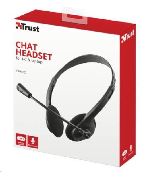 TRUST sluchátka s mikrofonem Primo Chat Headset, pro PC/laptop7
