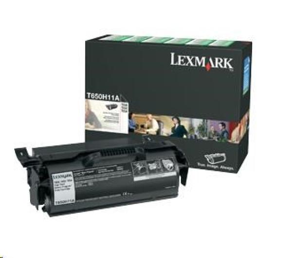 Čierny toner LEXMARK T650,  T652,  T654 z programu Lexmark Return