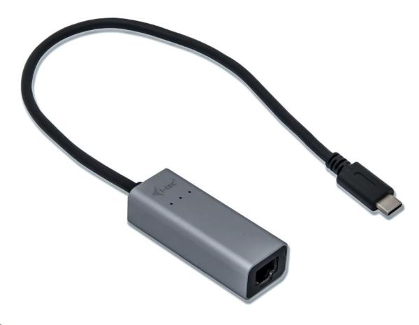 kovový gigabitový ethernetový adaptér iTec USB-C1