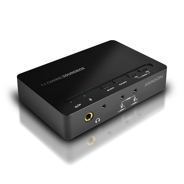 AXAGON ADA-71, USB2.0 - 7.1 audio SOUNDbox, vstup/výstup SPDIF5