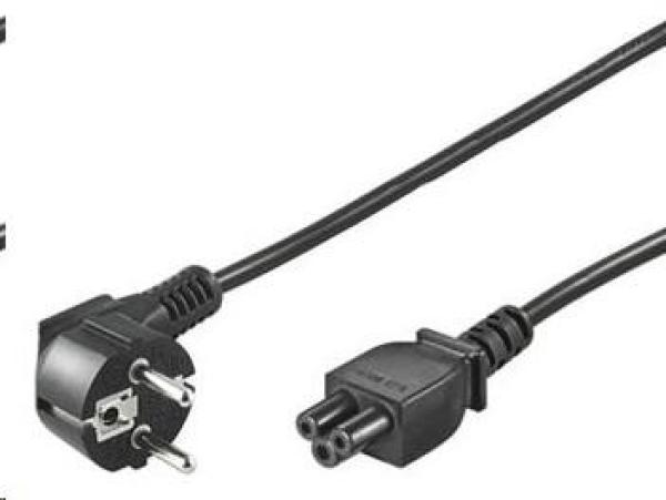 PREMIUMCORD 230V napájací kábel pre NTB (3pin,  Schuko,  trojlístok) 1m