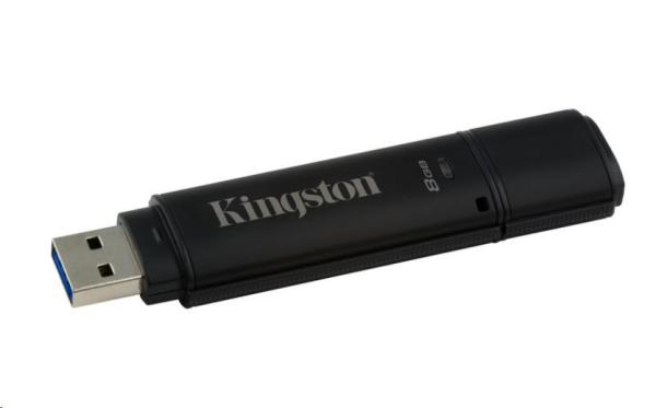 Kingston 8GB DataTraveler 4000 G2DM (USB 3.0,  256-bitové šifrovanie AES)