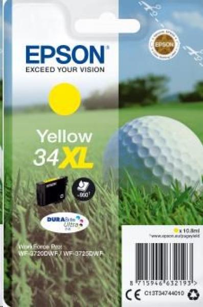 Atramentová tyčinka EPSON Singlepack "Golf" Yellow 34XL DURABrite Ultra Ink 10,8 ml