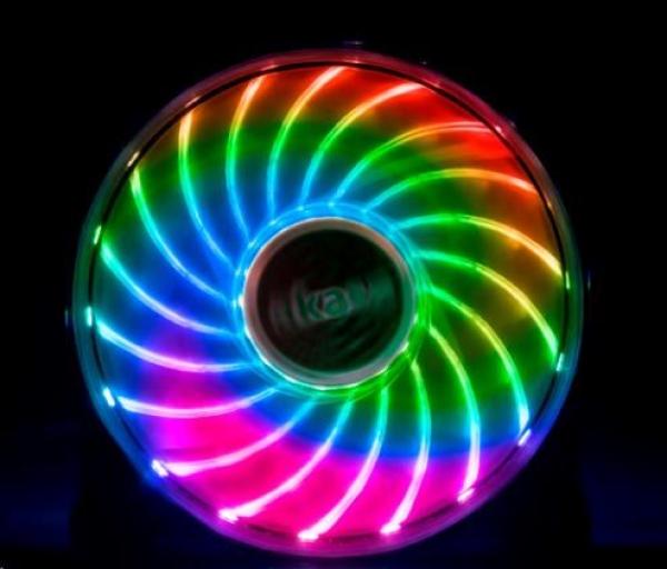 Ventilátor AKASA Vegas X7,  120x120x25mm,  fluidné dynamické ložisko,  RGB 12V