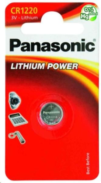 PANASONIC Lithiová baterie (knoflíková) CR-1220EL/ 1B  3V (Blistr 1ks)