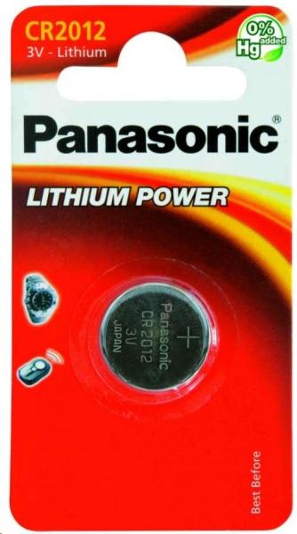 PANASONIC Lithiová baterie (knoflíková) CR-2012EL/ 1B  3V (Blistr 1ks)