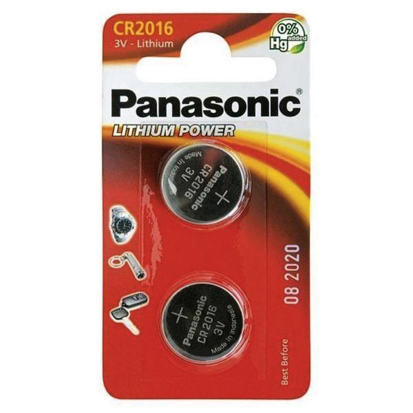 PANASONIC Lithiová baterie (knoflíková) CR-2016EL/ 2B  3V (Blistr 2ks)