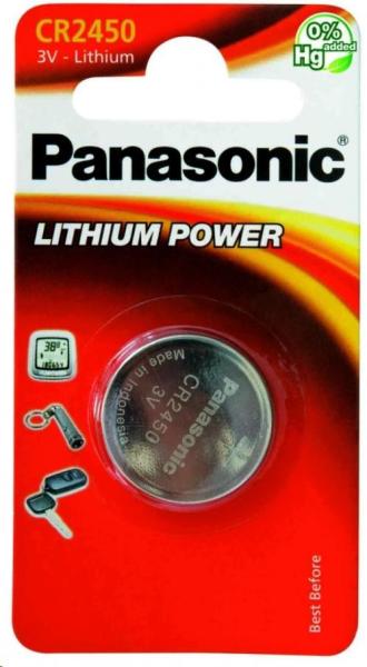 PANASONIC Lithiová baterie (knoflíková) CR-2450EL/ 1B  3V (Blistr 1ks)