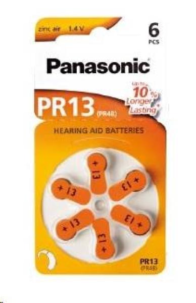 PANASONIC Zinkovzduchová baterie PR-13(48)/ 6LB AAA 1, 2V (Blistr 6ks)