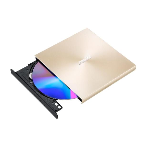 ASUS DVD ZenDrive SDRW-08U9M-U GOLD,  externá tenká DVD-RW,  USB Type-C/ Type-A,  M-DISC2
